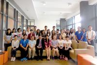 Group photo with visitors from Shanghai University